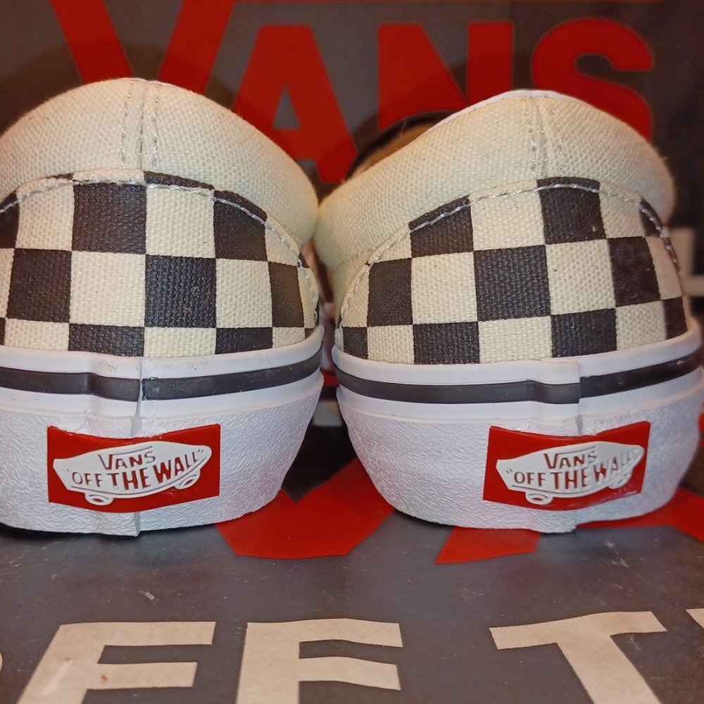 Vans Slip On PRO checkered black white Men's 4.5/Women's 6 VN0A347VAPK - Picture 9 of 13